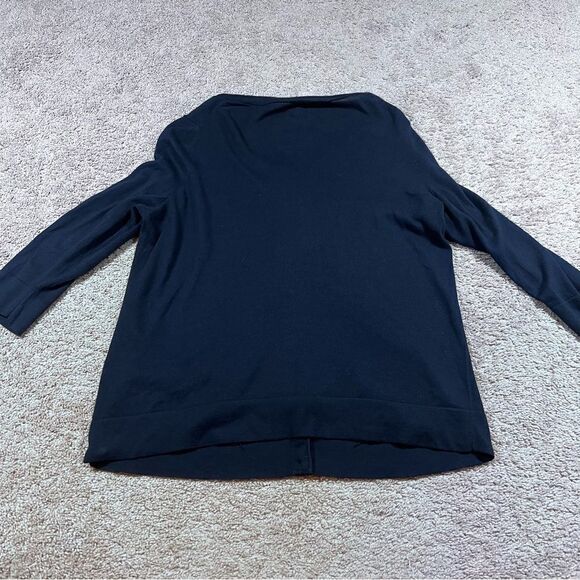 Talbots Women’s Navy Cardigan Sweater Gold Buttons Size 1XP - Picture 6 of 7